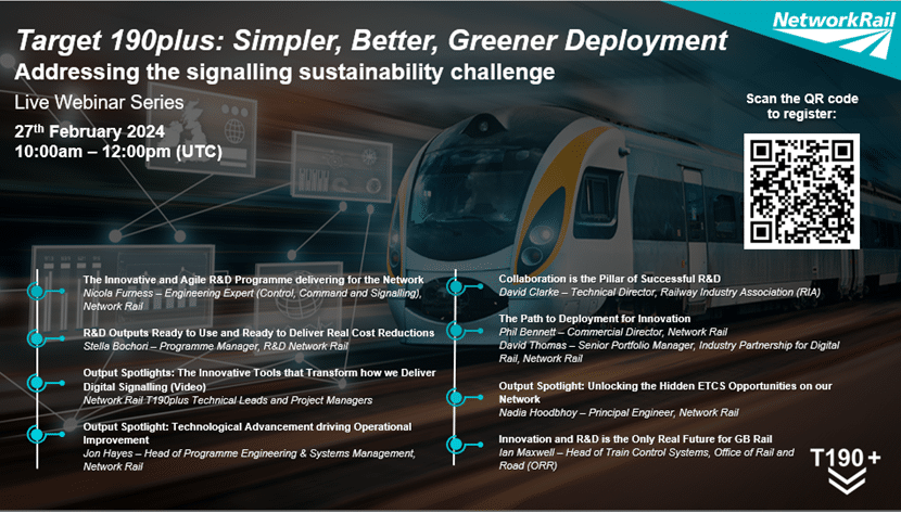Target 190plus Simpler, Better, Greener Deployment - Ultimate Rail Calendar